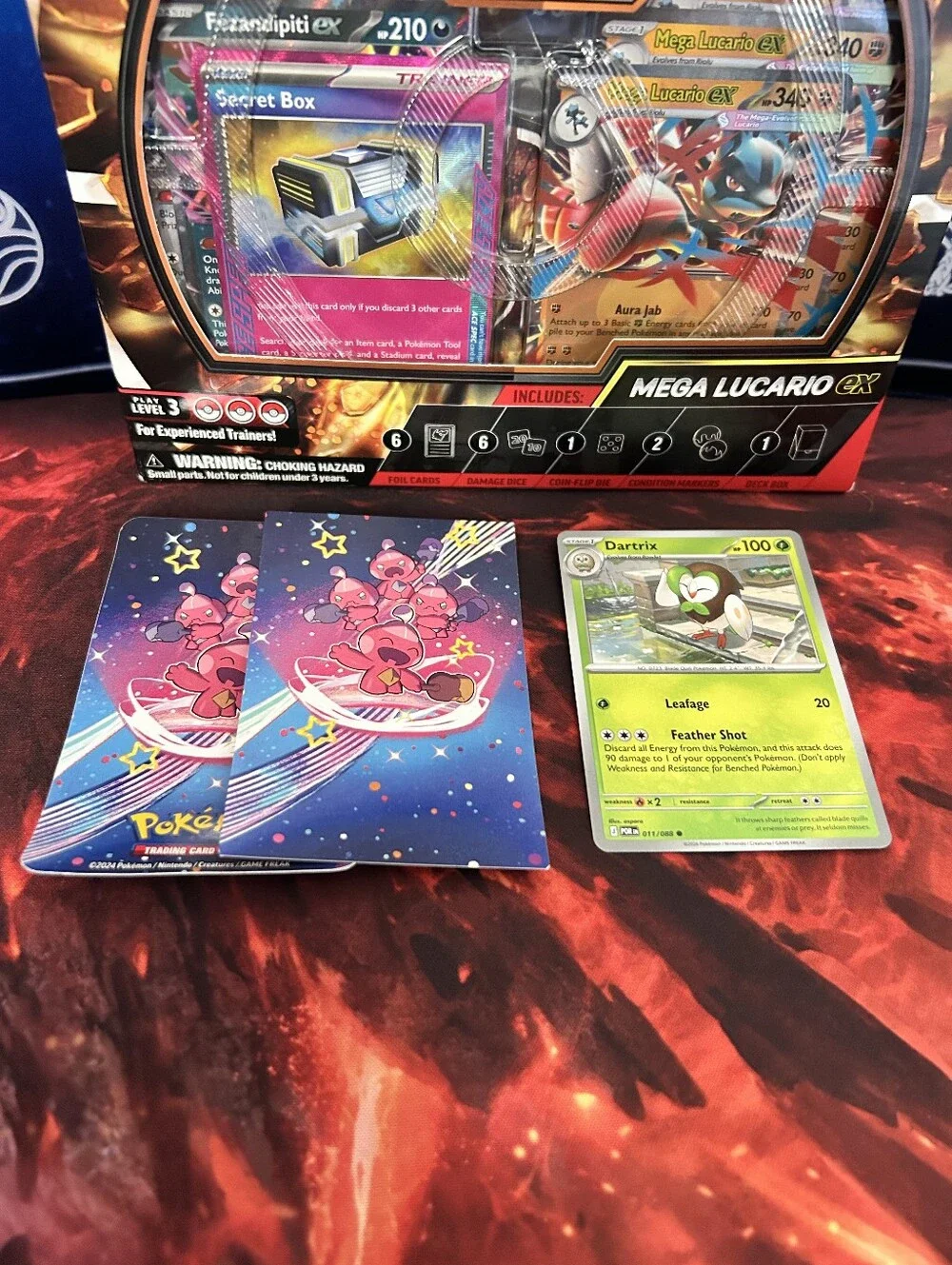 Pokemon - Vintage  Mega Lucario ex League Battle Deck Sealed - Empty Tin Bundle